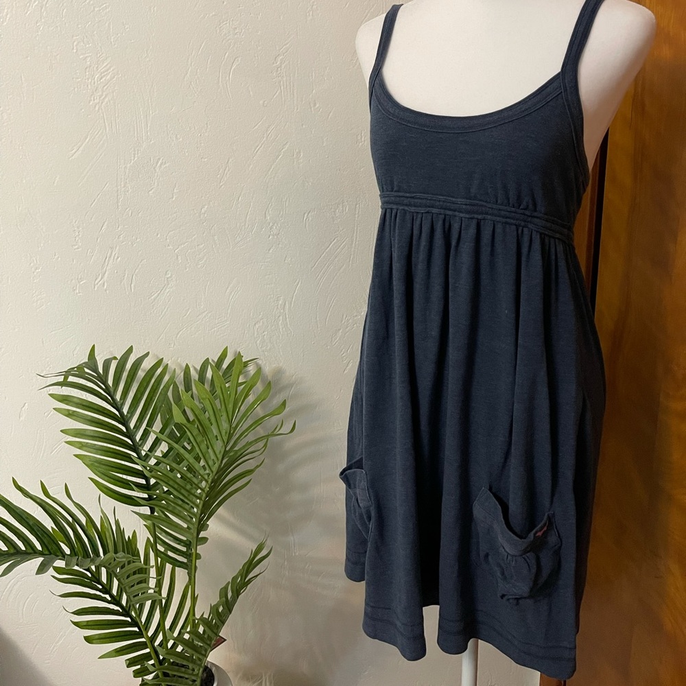 Victoria's Secret Pink Blue Tank Dress with Pockets Size XS Great Condition